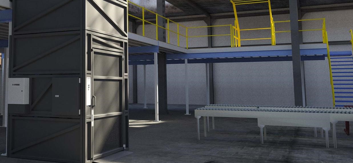 Telescopic hydraulic cylinders for warehouse good delivery lifts